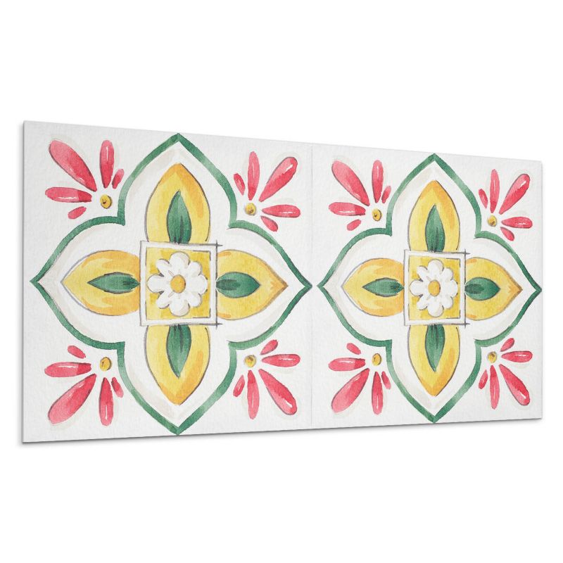 Kafelki samoprzylepne Wallfluent 60x30 cm Motyw florystyczny z ramką 6 szt.