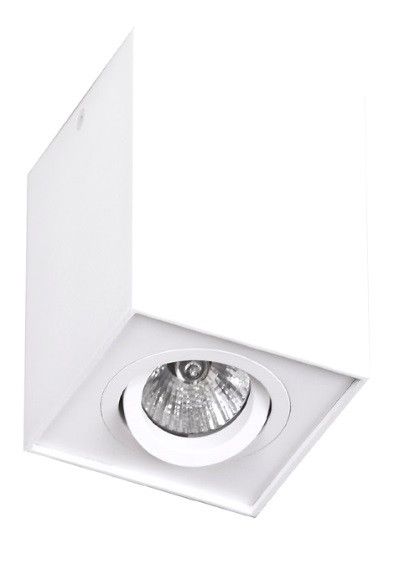Spot oprawa sufitowa Maxlight Basic Square biały 1 x GU10 x 50W IP20 wym: 12,5 x 9,5 x 9,5 cm - 1 szt.