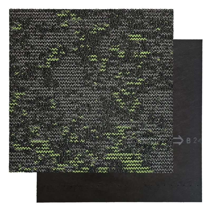 Płytka dywanowa CLOUD 9676 szaro zielona do biura, do sklepu, do salonu 5m2