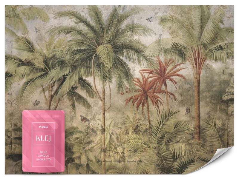 Fototapeta Muralo Dżungla Tropikalna Roślinność 450x315 cm 1szt.