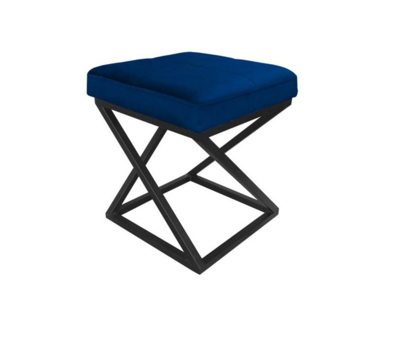 Pufa ZAZU 2 MG VELVET granatowa ATOS 1 szt.