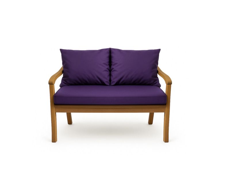 Poduszka ogrodowa na ławkę 3-os, Setgarden, 130x50x50cm, fioletowa dwustronne Poduszki na ławkę zdejmowany pokrowiec,Mix 1szt