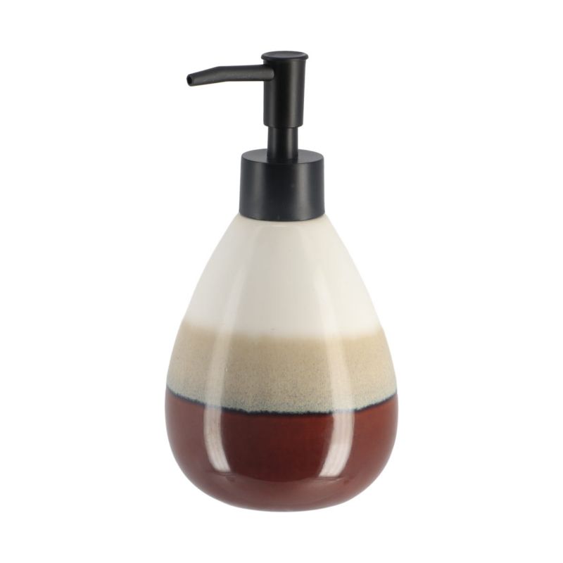 Dozownik na mydło Tricolor TENDANCE kolorowy kamionkowy 370 ml 1 szt.