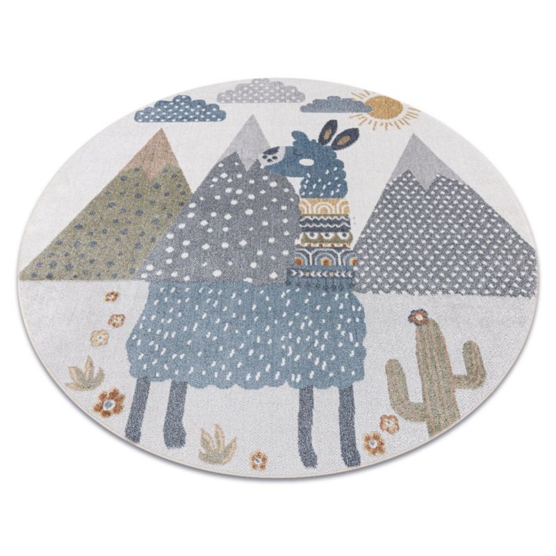 Dywan dla dzieci Bono RugsX koło 120 cm krem GR5188 1 szt.