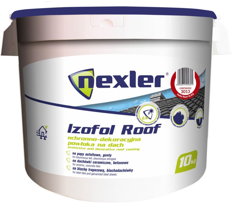 Powłoka ochronna na dach Nexler Izofol Roof czerwona 10 kg