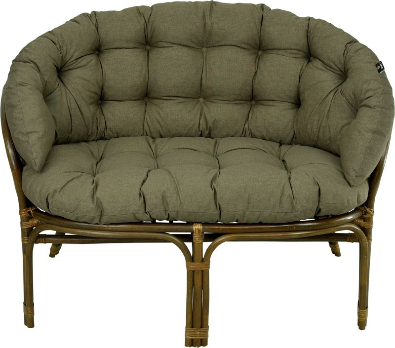 Poduszka na sofę rattanową wiklinową AMPO brązowy turia 1 szt.