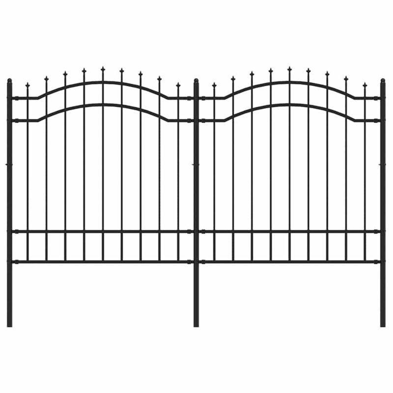 Panel ogrodzeniowy vidaxl 151081 czarny 1 szt