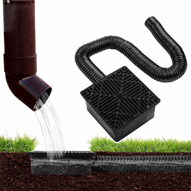 Kratka odpływ Mimport do odprowadzania wody z rynny deszczowej przedłużenie rury 1szt.