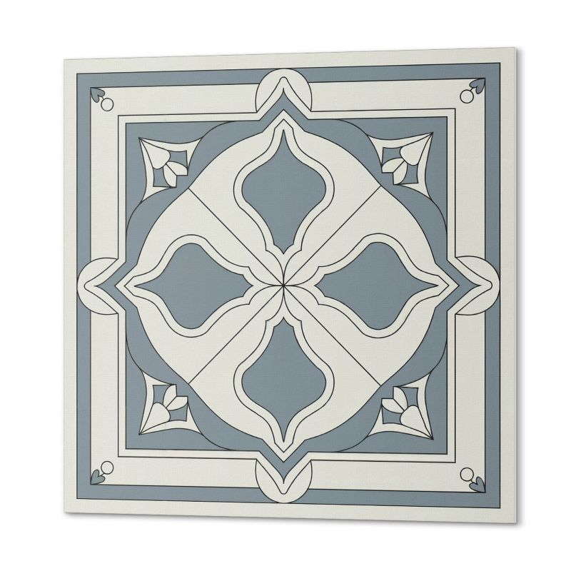 Komplet Kafelków Samoprzylepnych ArtPrintCave 50x50 cm Wzór kwiatowy na płytkach 4 szt.