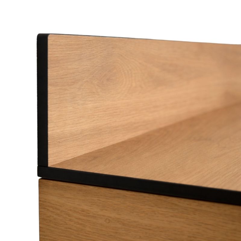 Blat łazienkowy HPL do szafki 50cm 51x46cm Dąb Castello z panelem 12cm 1szt.