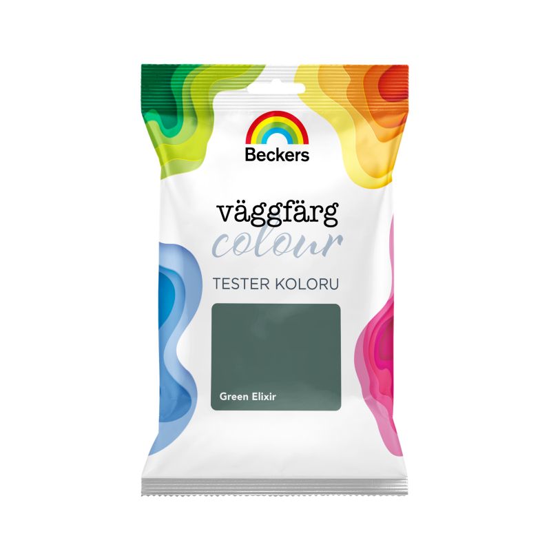 Tester farby Beckers Vaggfarg Colour green elixir 0,05 l