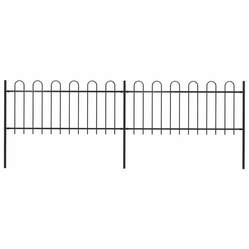 Panel ogrodzeniowy vidaxl 277648 czarny 2 szt