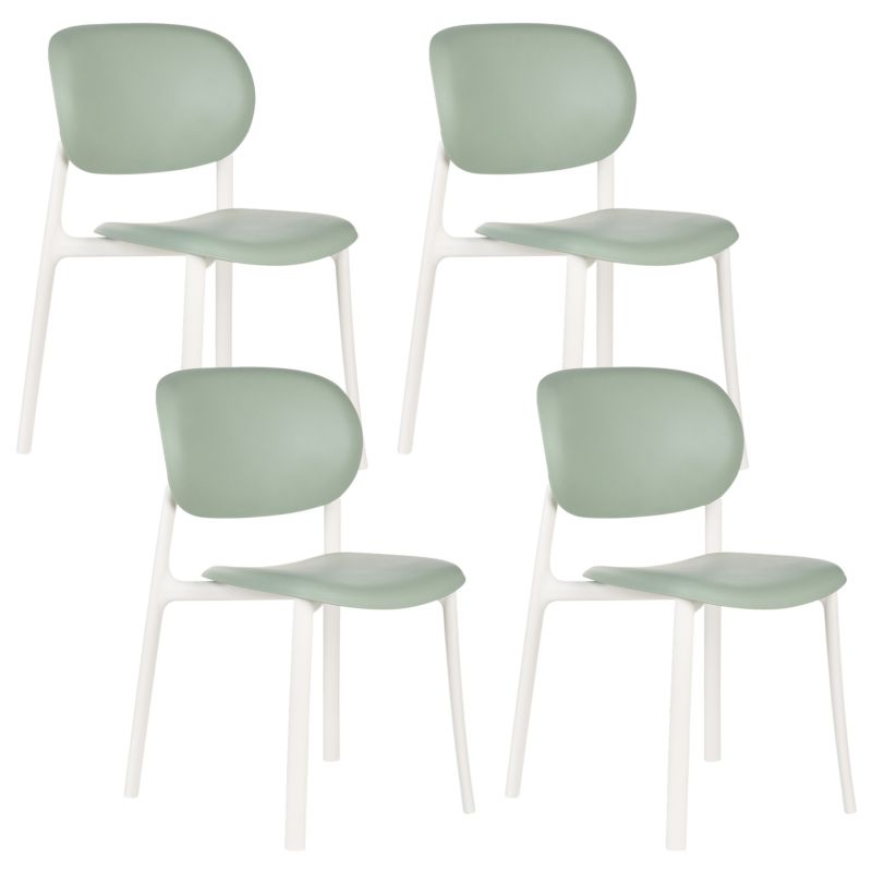 Zestaw 4 krzeseł ogrodowych Musano Zielony 1 kpl