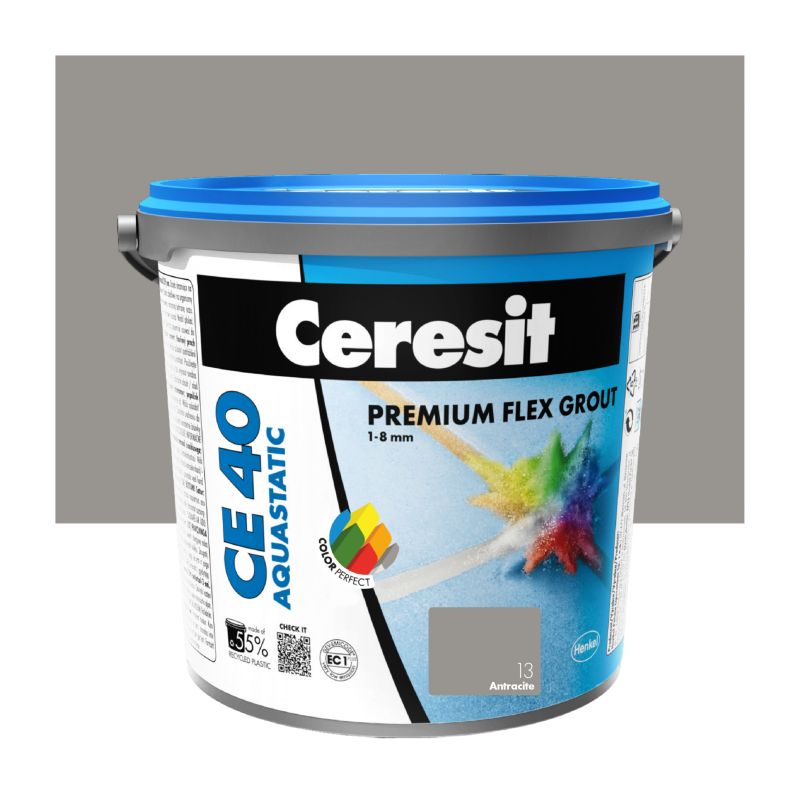 Fuga elastyczna Ceresit CE 40 Aquastatic antracyt 5 kg