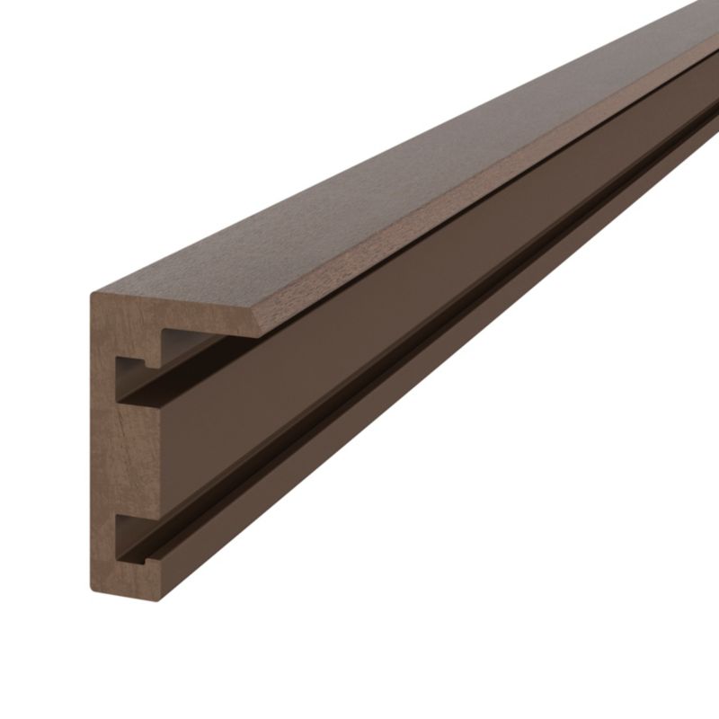 Profil wykończeniowy Klikstrom 2,2 m brązowy