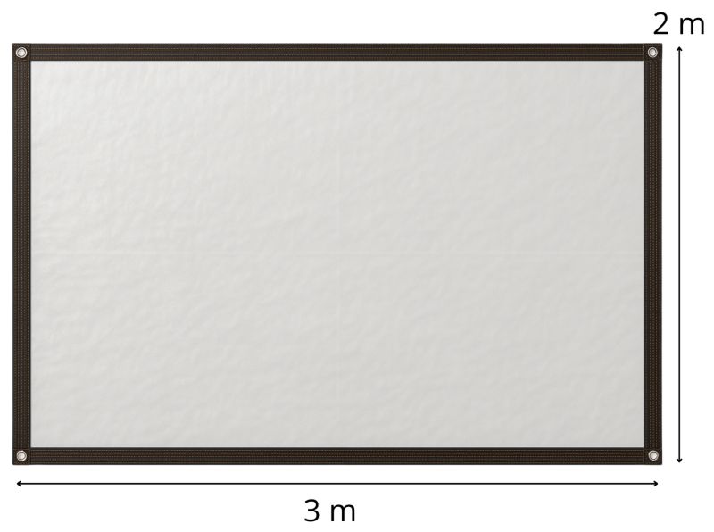 Plandeka przezroczysta Artdesign 2x3m bardzo gruba i wytrzymała zastosowanie jako ścianka 210g/m2 1 szt.
