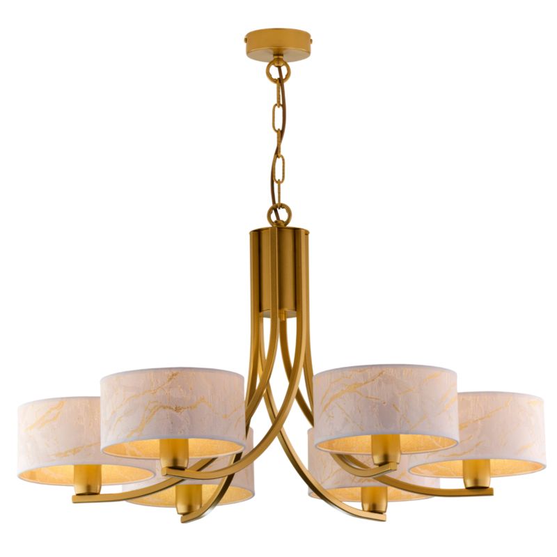 Lampa wisząca Jupiter ARTHUR złota 6xE27x20W IP20 wym:71x78x78 cm - 1 szt.