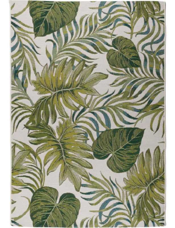 Dywan 80x165 cm Cappucino Multidecor liście zielony 1szt