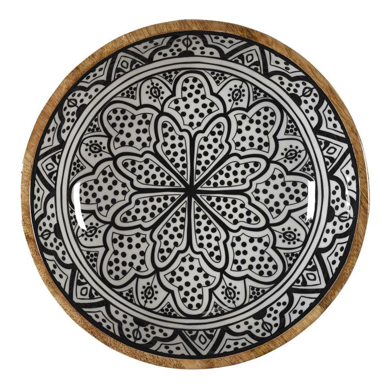 Drewniana misa Marrakesh HowHomely wielokolorowa 28 cm 1 szt.