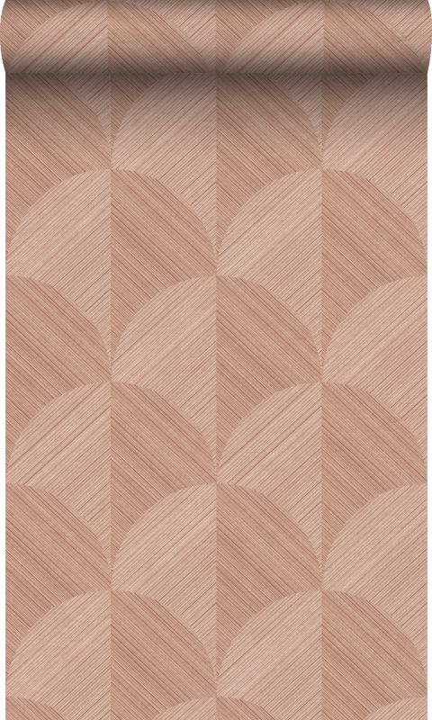 tapeta flizelinowa z ekoteksturą Origin Wallcoverings Motyw 3D terakoty różowej 53 cm x 10.05 m - 1 rol.
