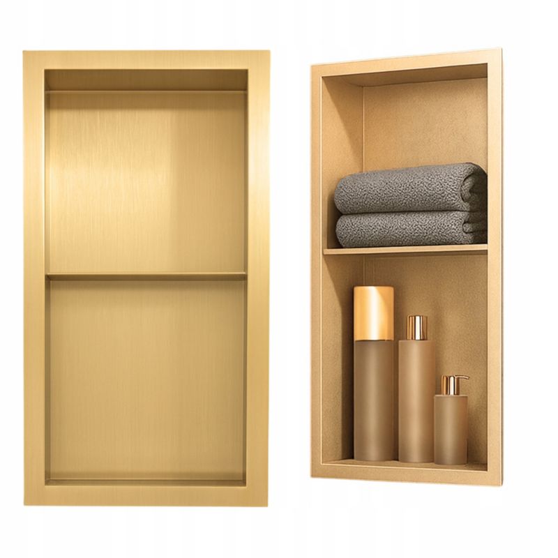 Półka łazienkowa wnękowa Estiva PARCEL Gold 60x30x10 cm złota szczotkowana 1 szt.