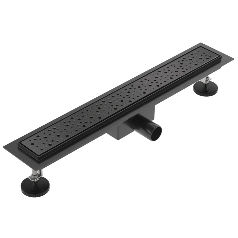 Odpływ liniowy SEVANTE z maskownicą WK042 60 cm czarny FLAT 1szt.