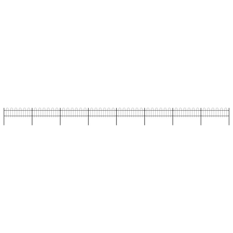 Panel ogrodzeniowy vidaxl 277645 czarny 8 szt