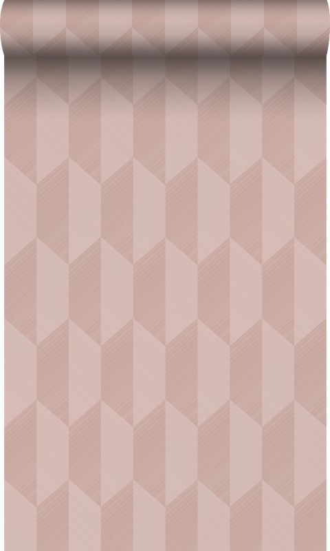 tapeta flizelinowa z ekoteksturą Origin Wallcoverings Motyw 3D starego różu 50 x 900 cm - 1 rol.