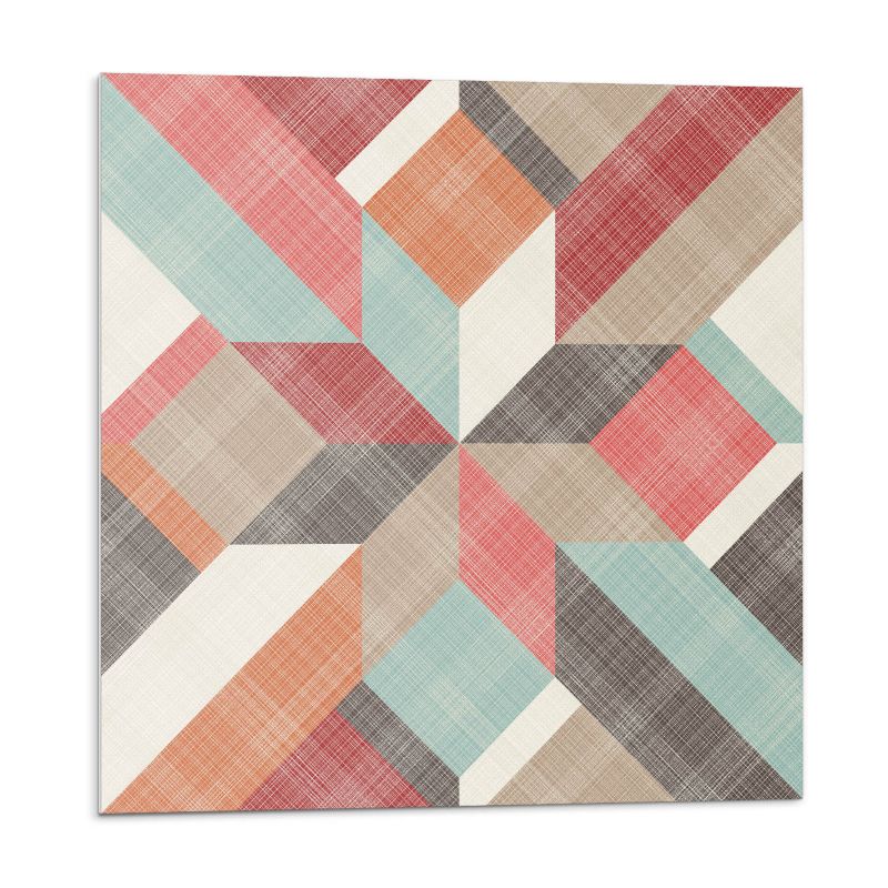 Kafelki samoprzylepne Wallfluent 20x20 cm Dynamiczna geometria w żywych kolorach 20 szt.