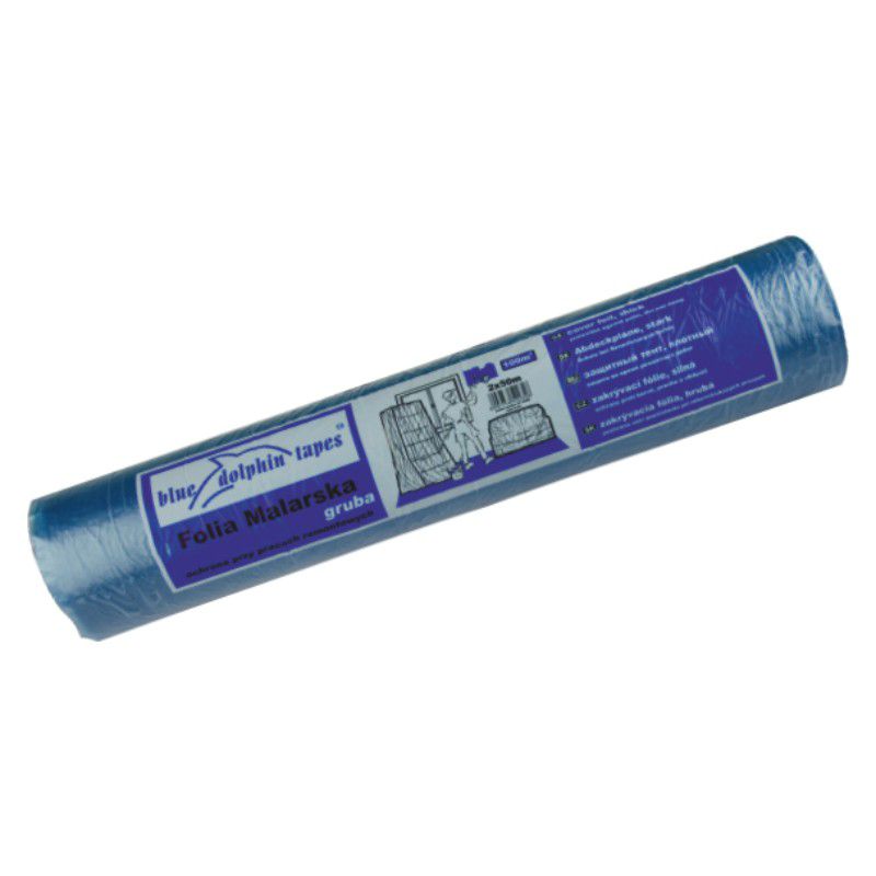 Folia ochronna na rolce, Blue Dolphin, Gruba, 2 x 50 m