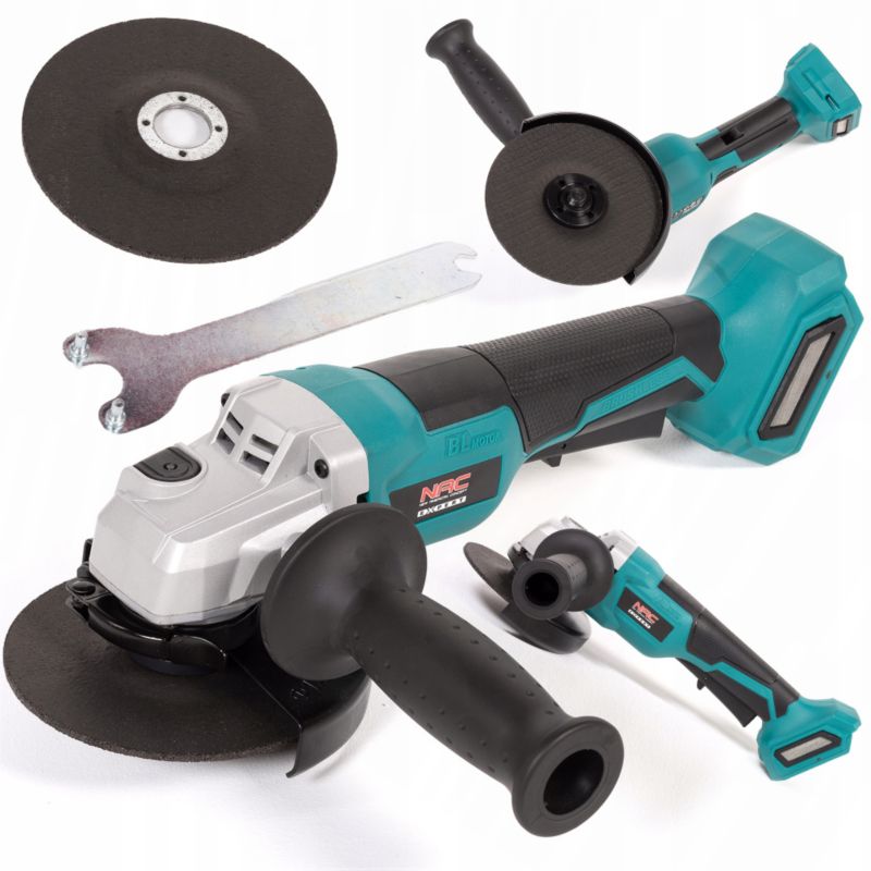 Szlifierka kątowa akumulatorowa NAC AGE-125-BL-LI-20V 125 mm 20 V bezszczotkowa korpus 1 szt.