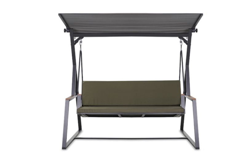 Poduszka ogrodowa na huśtawkę 3-osobową, Setgarden, 180x50x50cm, zielona poduszka ogrdowa na ławkę zdejmowany pokrowiec, 1szt