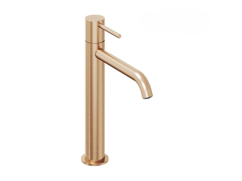 Bateria umywalkowa Ravak stojąca Espirit BeCool ES 014.61RGB 252 mm bez korka, różowe złoto 1 szt