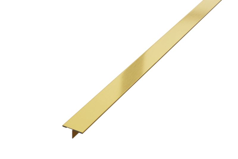 Profil fugowy spoinowy T Lambro ozdobny teownik złoty matowy 2cm x 270cm 1 szt.
