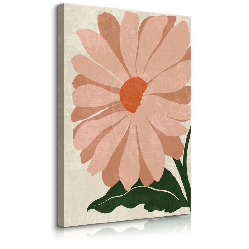 Obraz Muralo Do Sypialni Pastelowy Kwiat Dalia Natura Styl Boho 50x70 cm 1 szt.