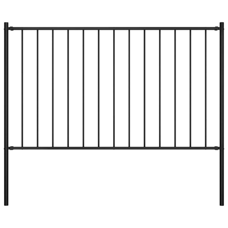 Panel ogrodzeniowy vidaxl 1.7 x 0.75 m 145209 czarny 1 szt