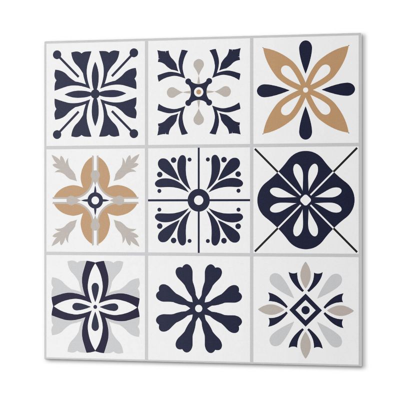 Komplet Kafelków Samoprzylepnych ArtPrintCave 30x30 cm Wzory dekoracyjne w kaflach 9 szt.