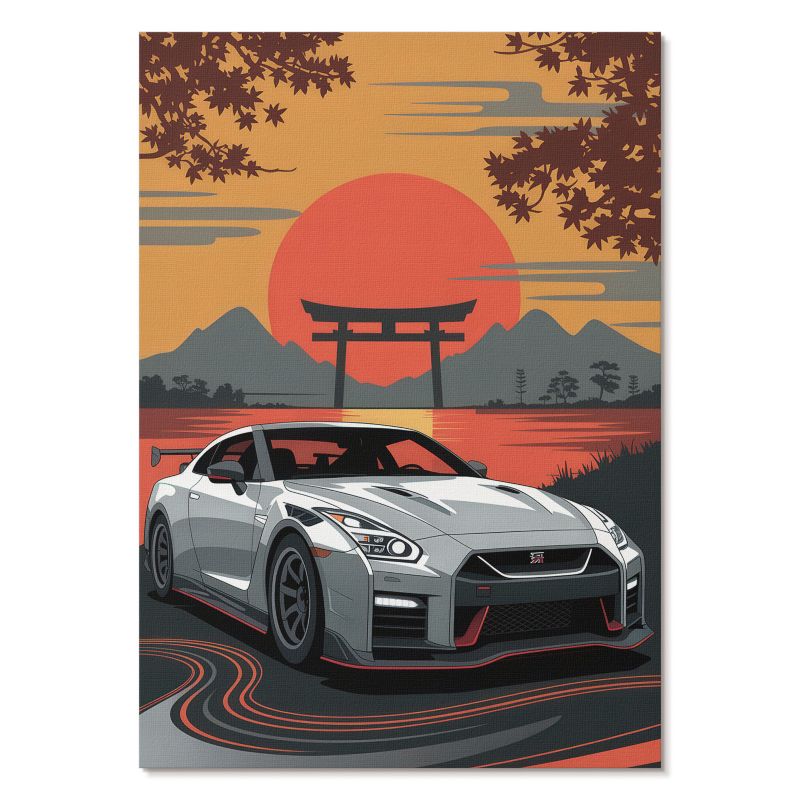 Obraz Plakat Canvas Tulup 59,5x84 cm (A1) Samochód Japonia Do salonu, biura, przedpokoju 1 szt.