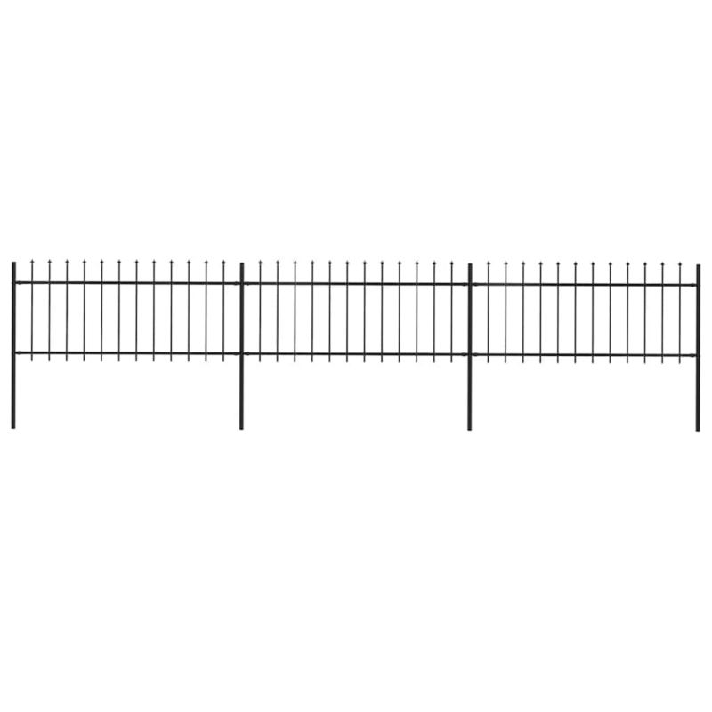 Panel ogrodzeniowy vidaxl 277604 czarny 3 szt