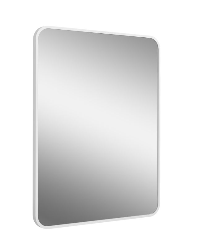 Lustro prostokątne BD art. 60x80 cm w białej ramie do łazienki przedpokoju 1 szt.