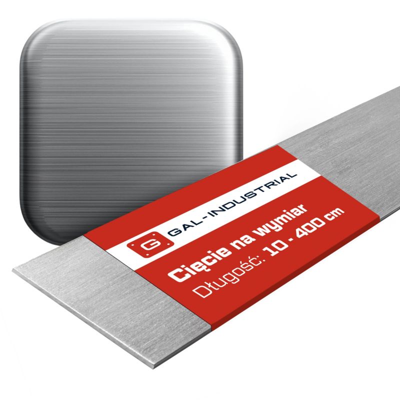 Płaskownik Aluminiowy SZCZOTKOWANY GAL-INDUSTRIAL 100x4mm 360cm Profil Aluminium NA WYMIAR 1 szt.