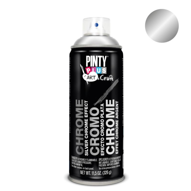 Efekt chromu w sprayu Pintyplus Effect Chrome srebrny 0.4 l
