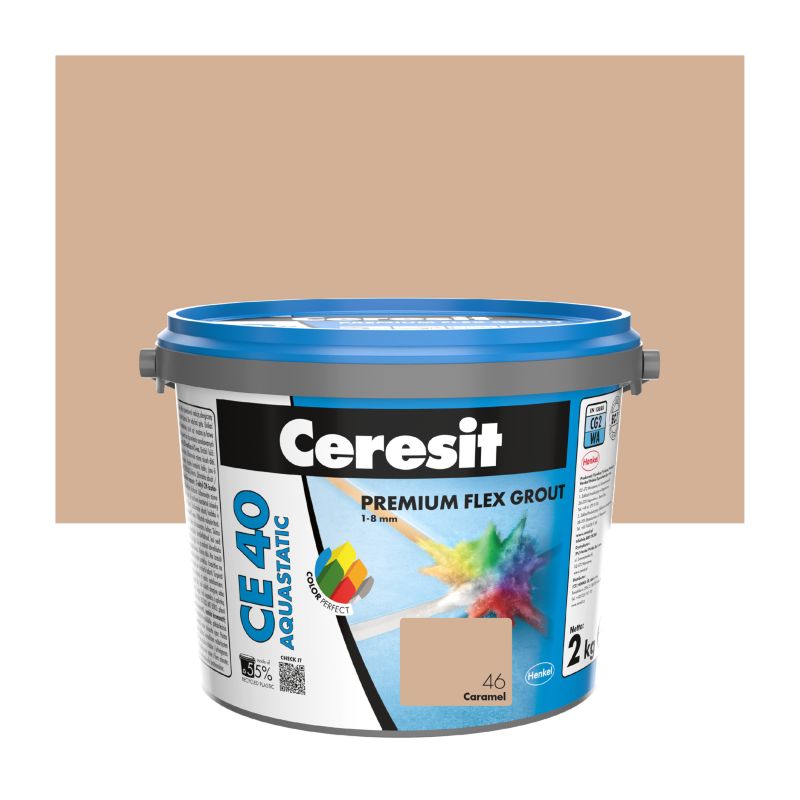 Fuga elastyczna Ceresit CE 40 Aquastatic karmelowa 2 kg