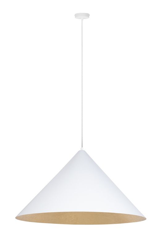 Lampa wisząca Sigma Lighting Vesuvio 9105 biało-złota nowoczesna 1xE27 x 1 szt.