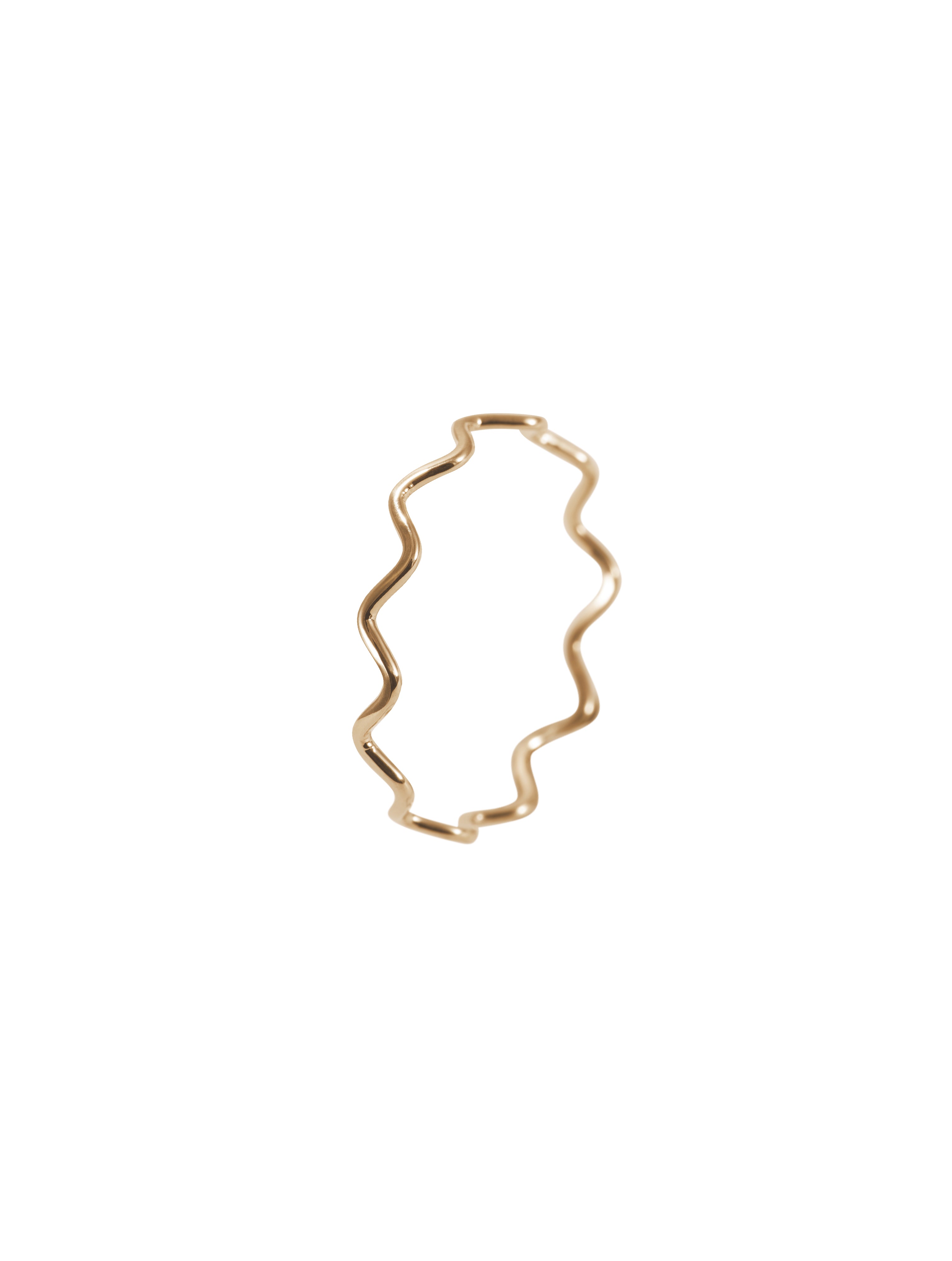 Aragosta Ring - cienka obrączka z ostrą falą, 15