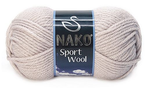 włóczka SPORT WOOL kolor: 3079 /szary beż