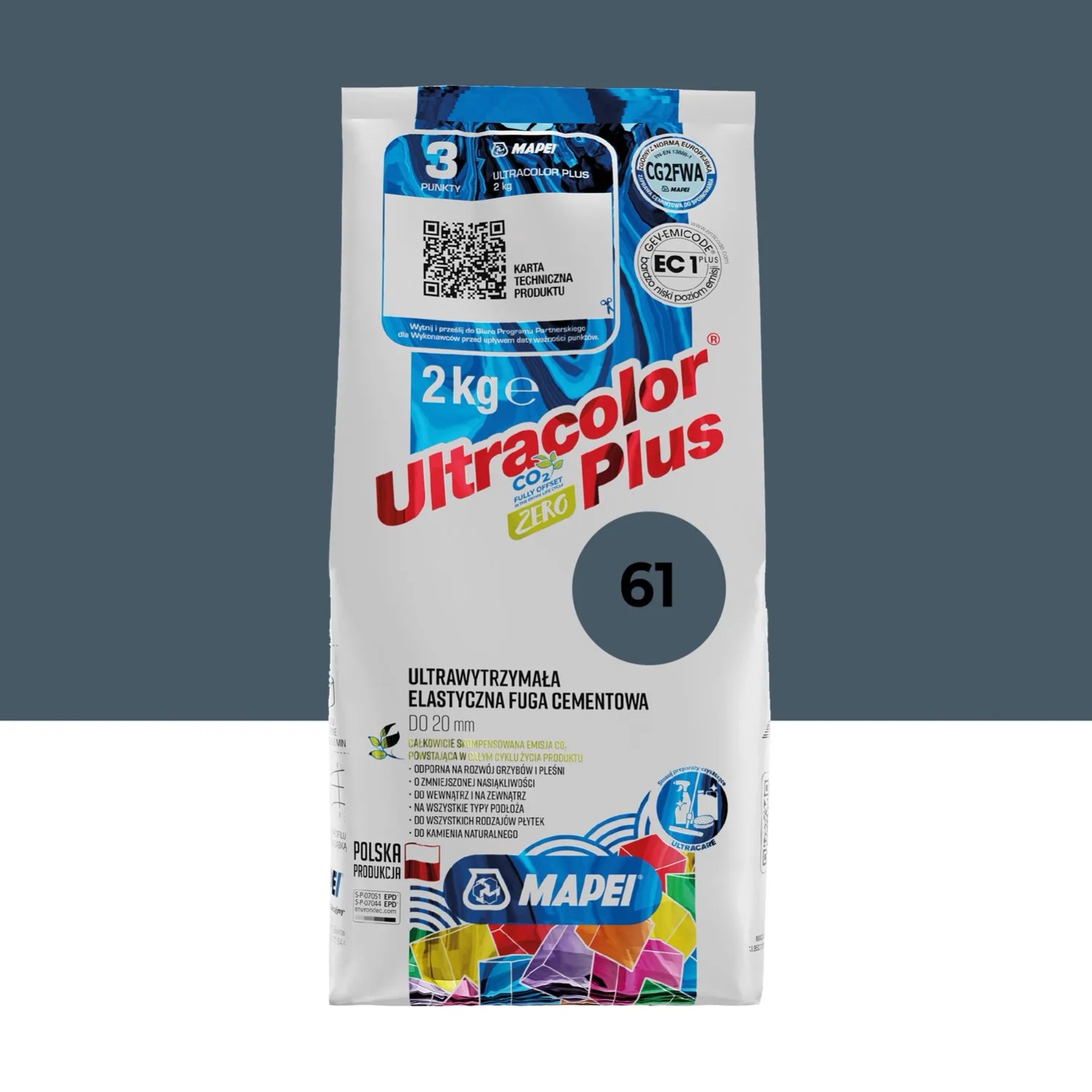 Mapei Fuga elastyczna Ultra Color 61 granat 2 kg