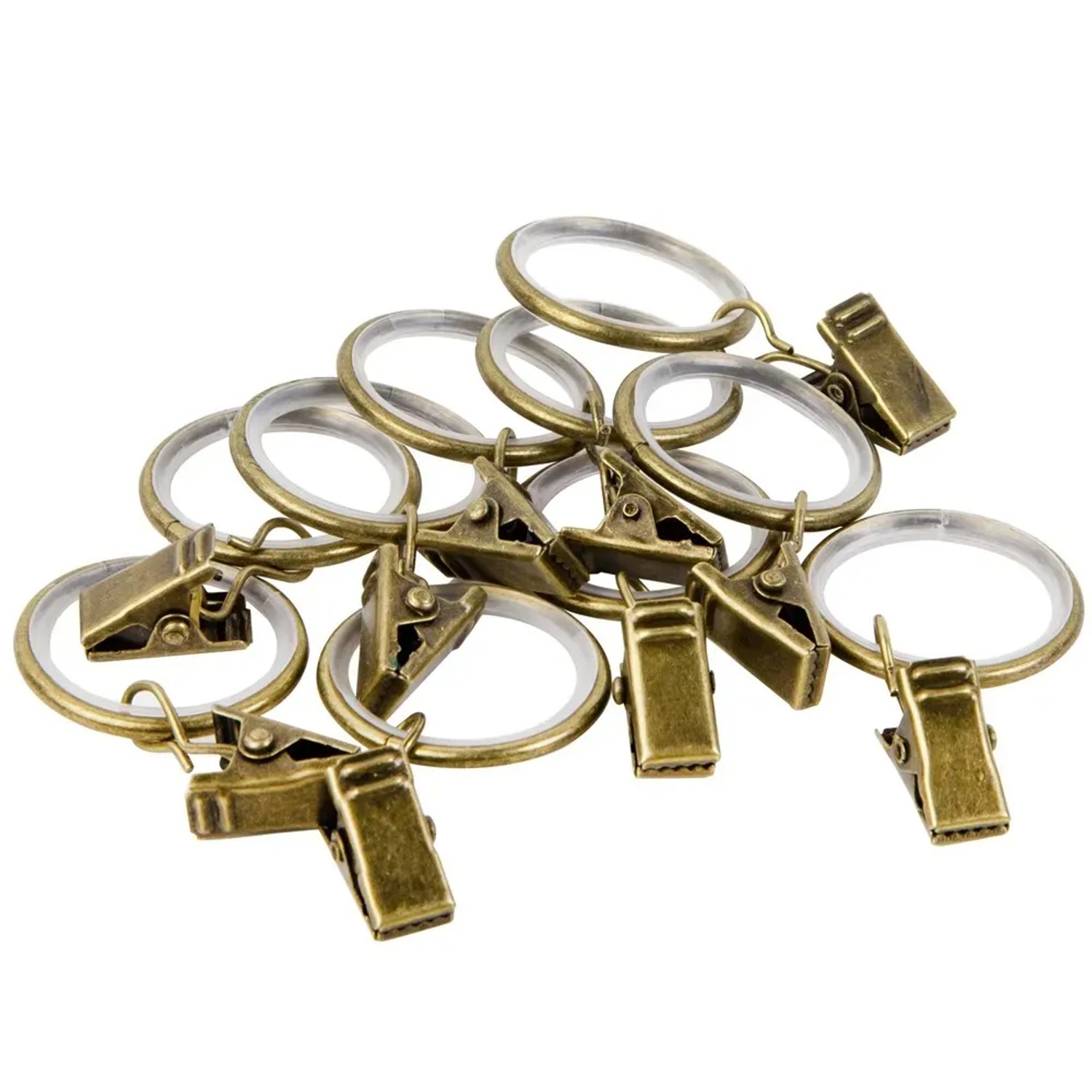 Kółko z żabką FUSION antyczny mosiądz 10 szt.