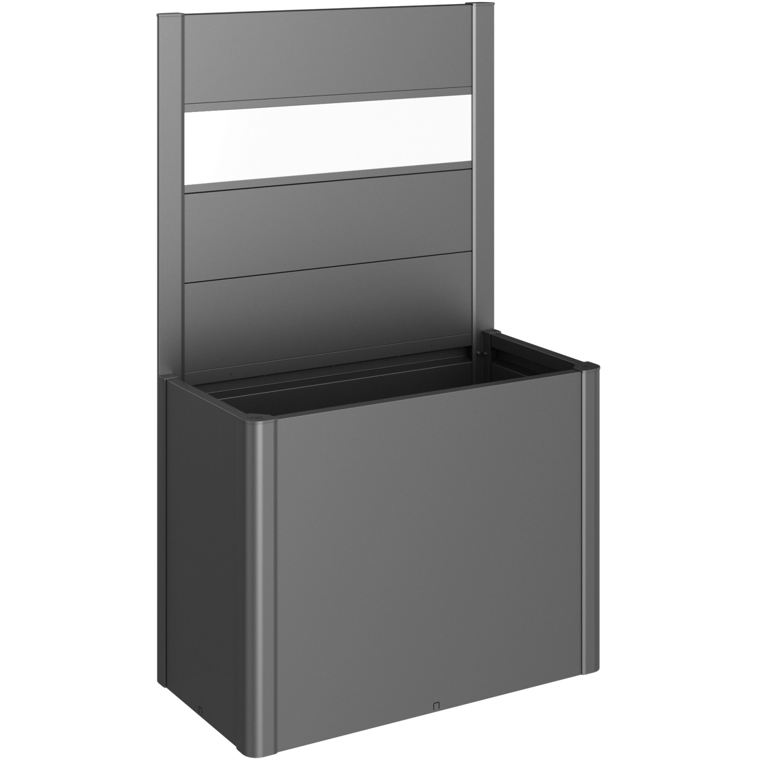 Biohort Panel ogrodzeniowy Belvedere ze szkła akryl. 100, ciemnozielony metalik