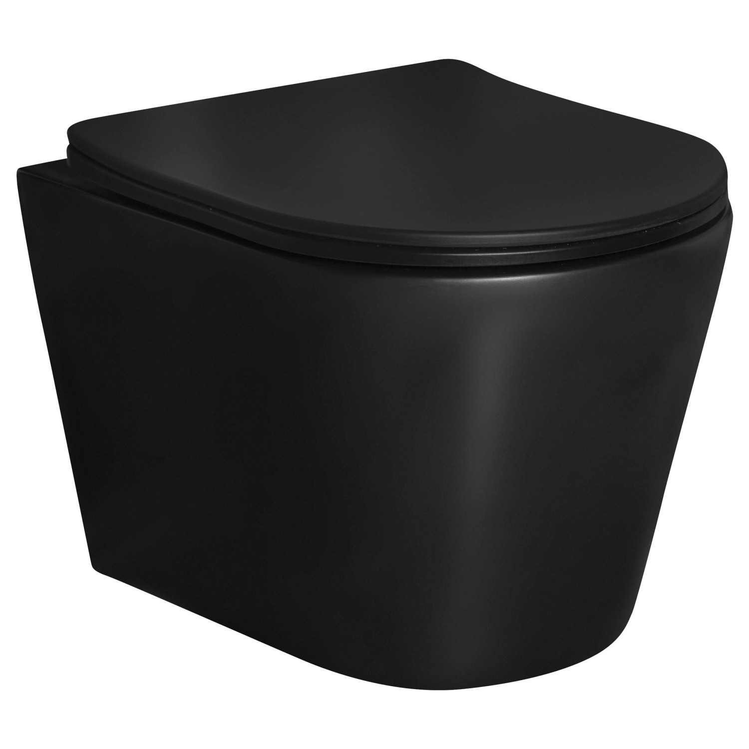 Kerra Miska WC Milos bezkołnierzowa wisząca z deską wolnoopadającą